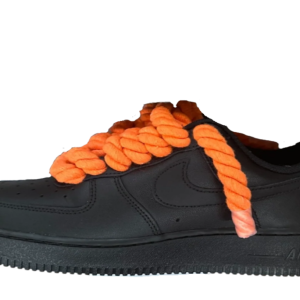 Nike Air Force 1 «Black & Orange Braid»