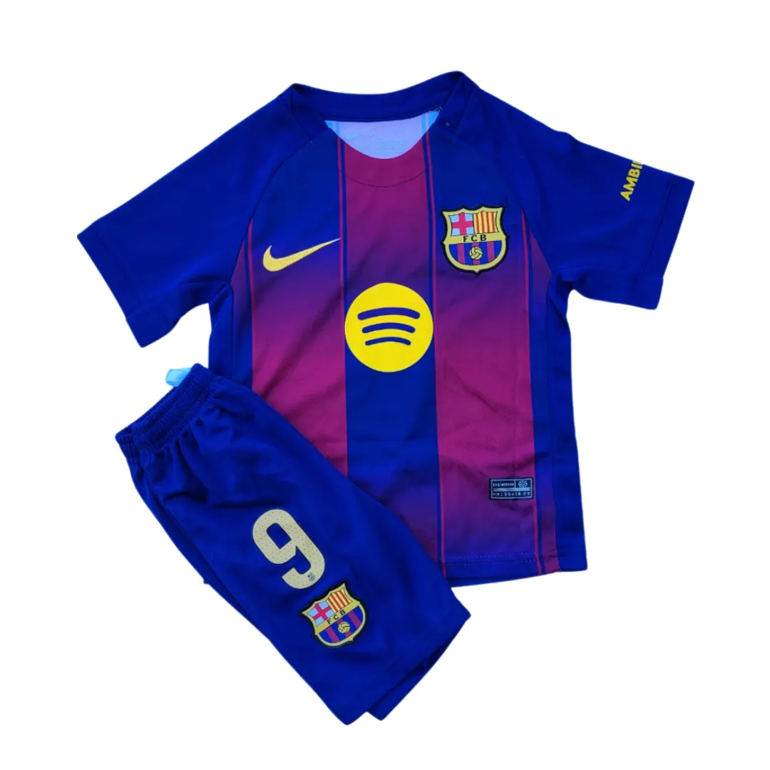 Camiseta kit niño Barcelona 2025 Lewandowski - Imagen 2
