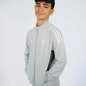 Chaqueta Chándal Gris Niño adidas 25-26