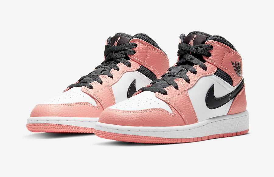 Air Jordan 1 Mid GS «Pink-Quartz» - Imagen 6